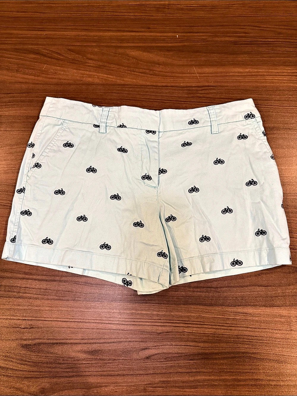 Cambridge Dry Goods Bicycle Embroidered Chino Shorts Medium